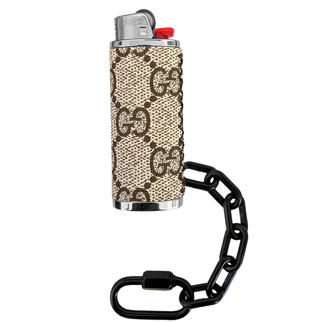 Tan GG Lighter Case